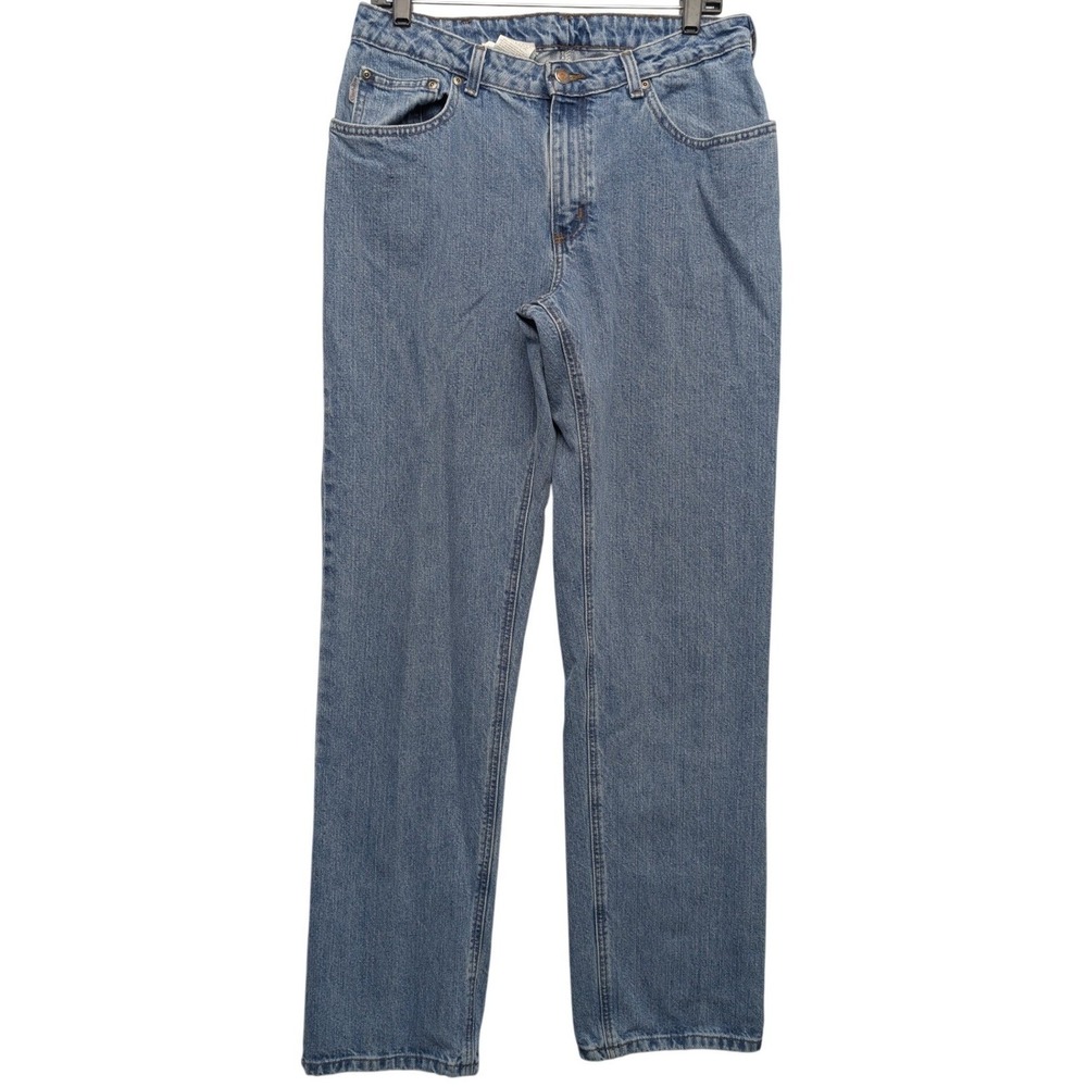 Y2K‎ Vintage Carhartt Straight Leg Jeans Womens 12x34 Blue Medium Wash Workwear